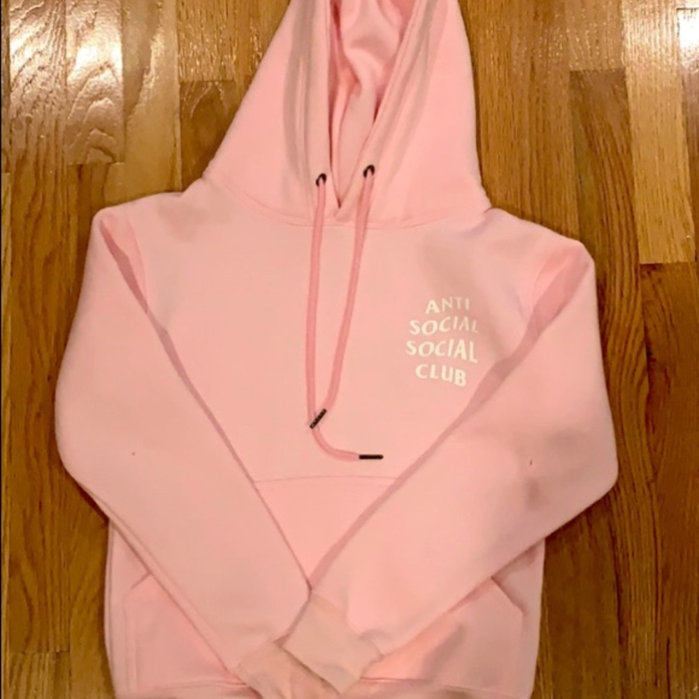 Pink Anti Social Social Club hoodie